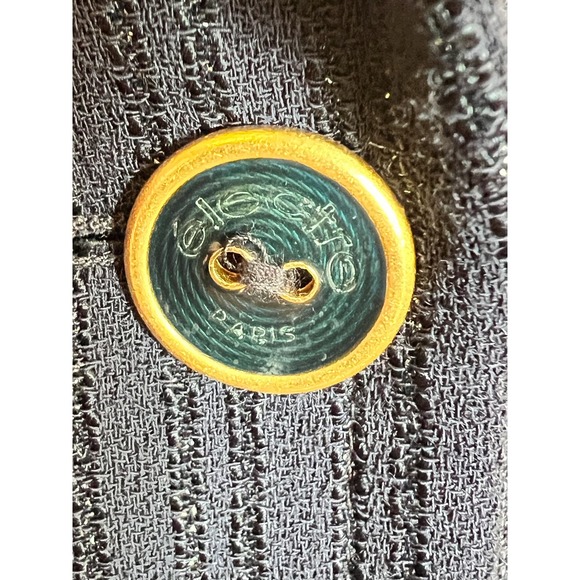 Vintage Electre Paris Wool Top Blazer Size Medium  Made in France - Picture 12 of 12